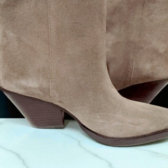 NIB Sam Edelman Womens Jane Taupe Ankle Boots Shoes - Picture 8 of 10